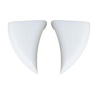 Denti auto 3D per vampiri - 2 denti auto, 3D, corna bianca del diavolo, decorazione impermeabile, accessori esterni per veicoli spaventosi | Decorazione auto per paraurti impermeabile, camion, SUV