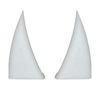 Denti da vampiro - 2 x zanne da vampiro 3D per auto | Denti da vampiri impermeabili per auto | Zanne per auto Halloween da diavolo bianco per griglia anteriore del veicolo, ABS, resistente al