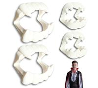 Denti da vampiro per bambini, 4 pezzi, vampiri, vampiri, denti per ragazzi, Dracula, morso da vampiro, per Halloween, Carnevale