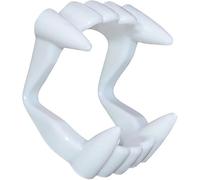Denti da vampiro per bambini, dentatura sicura e stabile da agganciare per costumi da dracula e vampiro, Halloween e carnevale