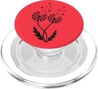 Denti di leone che soffia nel vento con cuori carini PopSockets PopGrip per MagSafe