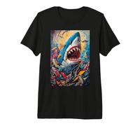 Denti di squalo Ocean Apex Jaws Predator Maglietta Premium
