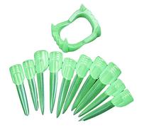 Denti Dracula unghie finte fluo fluorescenti vampiro Halloween Twilight Carnevale bambini accessorio horror trucco teatrale travestimento festa idea per compleanno