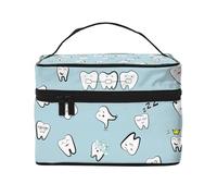 Denti Modello Dente Cartoon dentale, Borsa per il trucco Borsa per cosmetici Borsa da viaggio portatile da viaggio Astuccio per matite