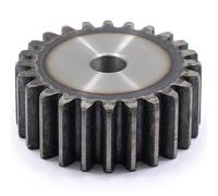Denti per macchinari industriali Pignone ingranaggio, da 10 denti a 21 denti Spessore 15 mm Denti in acciaio, superficie dei denti del pignone in metallo Acciaio temprato per accessori motore(10 Teeth