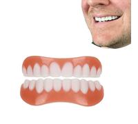Dentiera Provvisoria Cosmetici 2 Paia Protesi Denti Removibili Denti Finti Da Applicare Da Soli Superiore E Inferiore, Faccette Dentali Estetiche Per Uomo Donna Sbiancante Denti Istantaneo