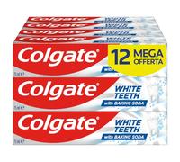 Dentifricio Colgate White Teeth 12 x 75 ml | dentifricio sbiancante | contribuisce a rimuovere le macchie superficiali | combatte la carie | sapore di menta fresca