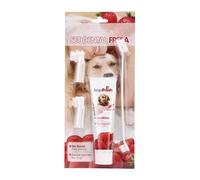 Dentifricio E Spazzola Per Cani - Denti Denti Commestibile Per Spazzole Da Denti Per Animali Domestici Con 3 Testine Di Spazzola | Estratti Di Piante, Forniture Per Animali Domestici Per La Cura B