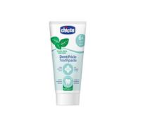 Chicco Dentifricio Bambini alla Menta Dolce, Delicato sui Dentini, Bassa Abrasività, con Fluoro e Xilitolo, Senza Conservanti, Contrasta la Formazione delle Carie e Rimuove la Placca, 50 ml, 6 Anni+