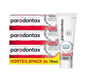 Dentifricio Parodontax Complete Protection - Dentifricio sbiancante, 3 x 75 ml, dentifricio per problemi gengivali