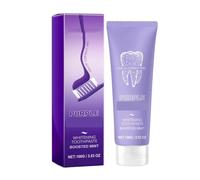 Dentifricio Sbiancante Viola: Rimuove le Macchie Superficiali, Protegge Le Gengive, Rinfresca L'alito, Profumo di Lunga Durata, Facile da Usare in 2-3 Minuti(5pcs)