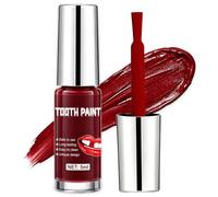 Dentifricio, Tooth Paint , Make Up Halloween, 5ml (rosso) | Colore per Denti Nero Sicuro, Rapido e Realistico, Ideale per Halloween, Carnevale, Cosplay, Teatro, Pittura dei De