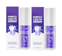 Dentifricio Viola, Schiarisce Gradualmente I Denti for Un Sorriso Radioso, Dona Un Alito Fresco a Lungo Ed È Comodo da Usare Quotidianamente Mattina E Sera(2pcs)