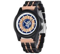 Dentily Orologi da uomo in legno, con visualizzazione della data, orologio al quarzo da uomo, fatto a mano, in legno, casual, leggero, in acciaio inox