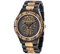 Dentily Orologio al quarzo da donna in legno naturale fatto a mano, Q1085, Bracciale