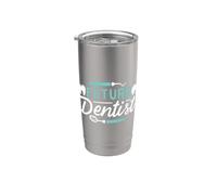 Dentista Future Dentist Odontoiatra Studio Studente Esame Bicchiere termico in acciaio inox doppia parete