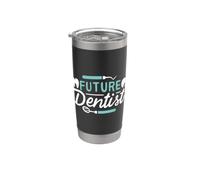 Dentista Future Dentist Odontoiatra Studio Studente Esame Bicchiere termico in acciaio inox doppia parete