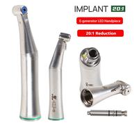 Dentista LED Fiber Optic 1:4.2/ 20:1 Implant Contra Angle Handpiece (Detachable)