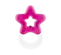 dentistar 1 Confezione di massaggiagengive rinfrescanti per bambini dai 3 mesi in su - Ausilio rinfrescante per la dentizione e giocattolo per la dentizione per neonati - Senza BPA - Rosa