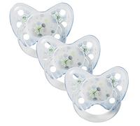 Dentistar Ciuccio Silicone dai 6-14 mesi - 3 pezzi - Ciuccio Orthodontico con step dentale che rispetta denti e mascella - Succhietto senza BPA - Made in Germany - Dente di Leone