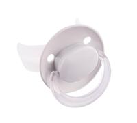dentistar STOPPi Ciuccio per lo svezzamento per neonati e bambini piccoli - da 24+ mesi - Ciuccio in silicone supporta lo sviluppo sano dei denti - senza BPA - Made in Germany - Grigio freddo