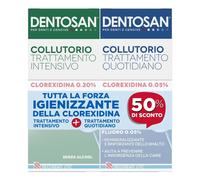 Dentosan Duo Pack Collutorio Intensivo 0,2% Clorexidina 200ml + Collutorio Quotidiano 0,05% Clorexidina 200ml