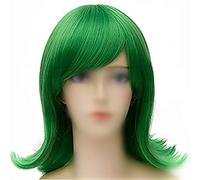 Dentro E Fuori Cosplay Disgusto Parrucche Verdi Donne Fine Capelli Lisci Onda Anime Ricci