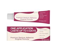 Denture Adhesive Cream - Strong Hold Denture Glue for Partials | Comfortable Care Formula with Airtight Seal, Secure Fit Support for Seniors Adults Daily Wear 28g