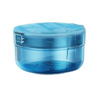Denture Bath Case Denture Soaking Cup, Dentures Bath Case | Portable Slim Leak Proof Soaking Container | Tooth Boxs For Soakings Cleaning Rinsing Travel Bathroom Man Woman Adults Kids Childrens