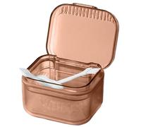 Denture Case - PC Soft Rubber | Denture Cleaning Case, Dentures Bath With Drain Tray For Dentures, Traditional Braces | For Home Travel Daily Care