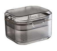 Denture Case - PC Soft Rubber | Denture Cleaning Case, Dentures Bath With Drain Tray For Dentures, Traditional Braces | For Home Travel Daily Care