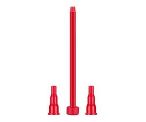 DENUVI 3pcs riutilizzabile gonfiabile butano ugello adattatore convertire cassetta serbatoio in serbatoio gonfiabile accendino pistola a spruzzo universale gas testa di ricarica rosso