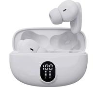 Denver 111191120620 TWE-57W WHITE Cuffie auricolari Bluetooth Stereo Bianco Tel