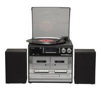 Denver 111201200160 MRD-166 Sistema stereo DAB+, Giradischi, SD, FM, USB, funzi