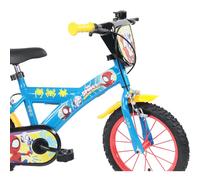 Denver Bike Bicicletta Bambino 14 Pollici Licensed Spidey, 3-5 Anni, Rotelle Removibili, Freni Caliper Anteriore/Posteriore, Telaio Acciaio, Ruote Gonfiabili, Borraccia e Scudo