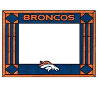 Denver Broncos Arte Vetro Orizzontale Telaio
