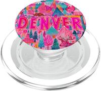 Denver Colorado - Grafica vibrante collage da viaggio PopSockets PopGrip per MagSafe