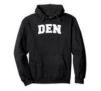 Denver Colorado Hometown Retro Varsity den Felpa con Cappuccio