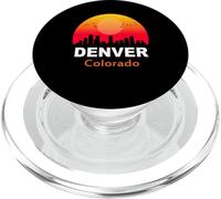 Denver Colorado Vintage Sunset Retro City State USA PopSockets PopGrip per MagSafe