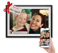 Denver Cornice Digitale WiFi Frameo 10,1 Pollici, 16 GB | Portafoto digitale, calendario digitale, touchscreen IPS, 16 GB, microSD fino a 64 GB