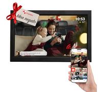 Denver Cornice Digitale WiFi Frameo 15,6 Pollici Full HD, Nera | Portafoto digitale 15,6 pollici, calendario digitale, touchscreen Full HD, 16 GB