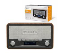 Denver DAB-18 Radio DAB+ FM Bluetooth AUX con Sveglia, Legno