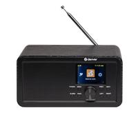 Denver DIR-200 Smart radio internet compatta / DAB+ / FM con display a colori, Bluetooth & Dual Allarme - Alimentazione a batteria e alimentazione