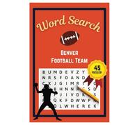 Denver Football Word Search Puzzle Book: Word Searches with easy to read print | 6x9 inches | 45 Puzzles, 405 Words, 68 Pages | Gift for Football Fans, Vacations, Road Trips, Holidays, & Free Time