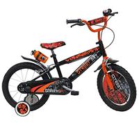 Street Art - Bicicletta Bambino, Nero, Arancio, Misura 16"