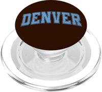 Denver - Testo retrò in stile vintage, colore azzurro PopSockets PopGrip per MagSafe