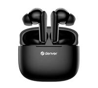 Denver TWE-48B Cuffie Bluetooth True Wireless per chiamate e musica, nere