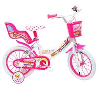 Denver Unicorn, Bicicletta Bambino, Bianco-Rosa, Misura 14"