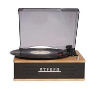 Denver VPB-262LW - Giradischi retrò Bluetooth, effetto legno