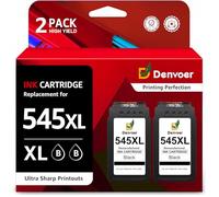 Denvoer Compatibile per Canon PIXMA PG-545XL PG545XL Cartucce d'inchiostro